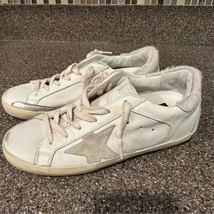 Worn handful of times! Gorgeous neutral Golden goose